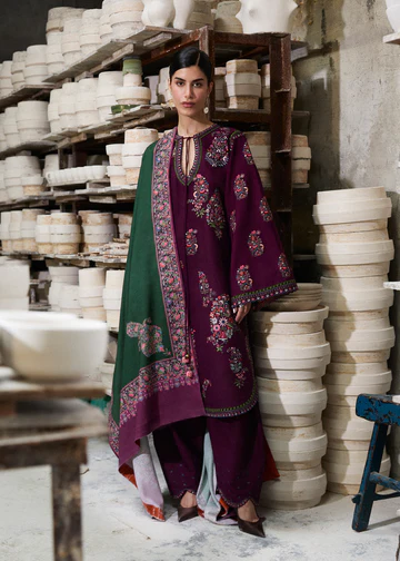 Premium Embroidered 3 Piece Lawn Suit | Unstitched Women Suits Pakistan