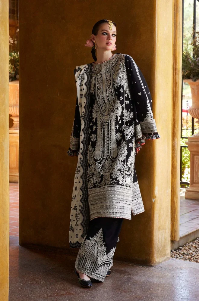 Premium Embroidered 3 Piece Lawn Suit | Unstitched Women Suits Pakistan