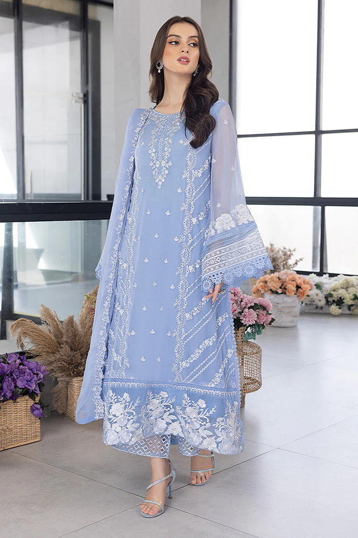 Premium Embroidered 3 Piece Lawn Suit with Front Patch & Embroidered Sleeves