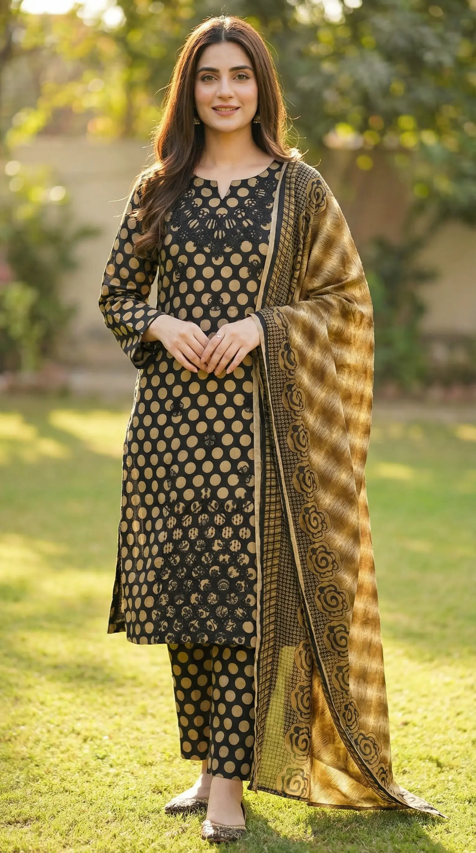 Printed Lawn 3 Piece Suit | Simple Unstitched Lawn Suits Pakistan